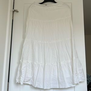 Brandy Melville size small white long skirt
